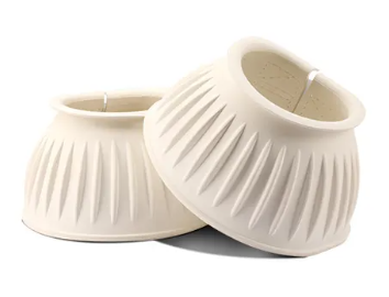 BELL BOOTS RIBBED DOUBLE VELCRO [Clr:White Size:large]