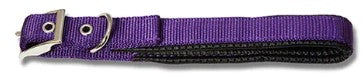 DOG COLLAR PADDED [Size:35cm Clr:Aqua]
