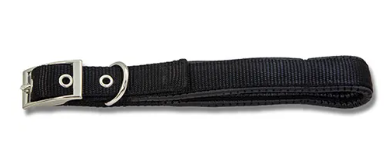 DOG COLLAR PADDED [Size:50cm Clr:Black]