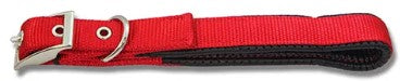 DOG COLLAR PADDED [Size:60cm Clr:Red]