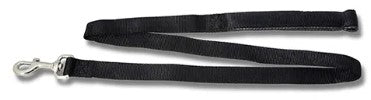 DOG LEAD WEBBING W/PADDED HANDLE [Clr:Black]
