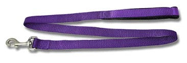 DOG LEAD WEBBING W/PADDED HANDLE [Clr:Purple]