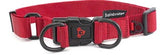 DOG COLLAR NYLON DOUBLE RING [Size:Medium Clr:Red]