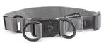 DOG COLLAR NYLON DOUBLE RING [Size:Medium Clr:Grey]