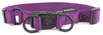 DOG COLLAR NYLON DOUBLE RING [Size:Medium Clr:Purple]