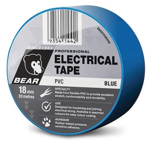 TAPE ELECTRICAL 18MM X 20M [Clr:Blue]