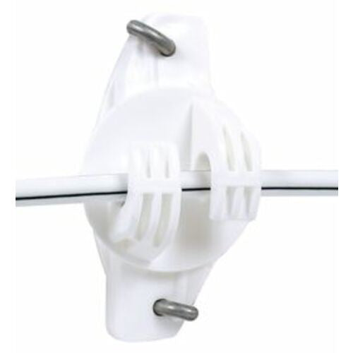INSULATOR WIDE JAW CLAW WOOD POST GALLAGHER WHITE