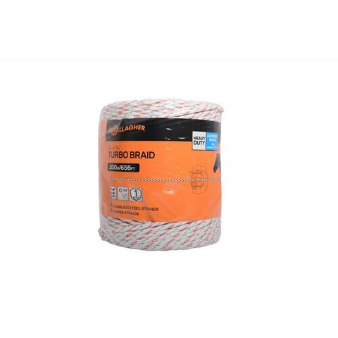 TURBO BRAID GALLAGHER [Size:5mm Lgth:200 Metres]