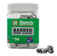 BARBED WIRE CRIMP SLEEVE (POTTLE OF 50)