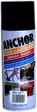 SPRAY PAINT ANCHOR BLACK 400ML