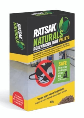 RATSAK NATURALS REDENTICIDE BAIT PELLETS 224GRMS