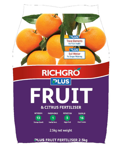 FRUIT & CITRUS PLUS FERTILISER RICHGRO 2.5KG