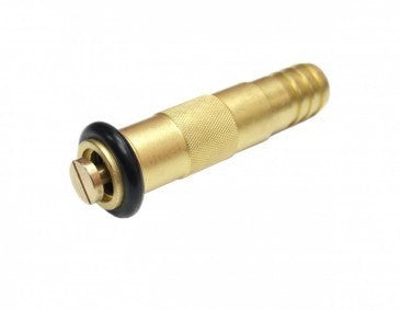 FIRE NOZZLE BRASS BARBED TWIST 1"