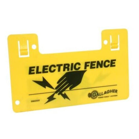ELECTRIC FENCE WARNING SIGN GALLAGHER